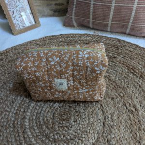 Trousse de toilette fleurie